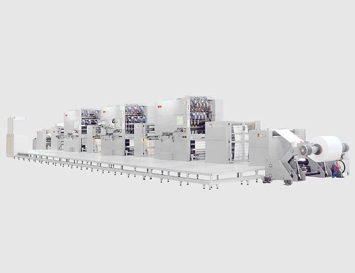 MK 3920SW卷筒紙機組式模切機
技術(shù)描述：卷筒紙多機組整機設(shè)計技術(shù)
                 高速間歇式送紙控制技術(shù)
                 真空送箔輸送控制技術(shù)
告別單張紙加工浪費，進入高自動化、多工位組合的新時代。
無需叼口空白，每張紙平均節(jié)約15mm，每1000米卷筒紙至少節(jié)約25M，成品率至少提升2.5%